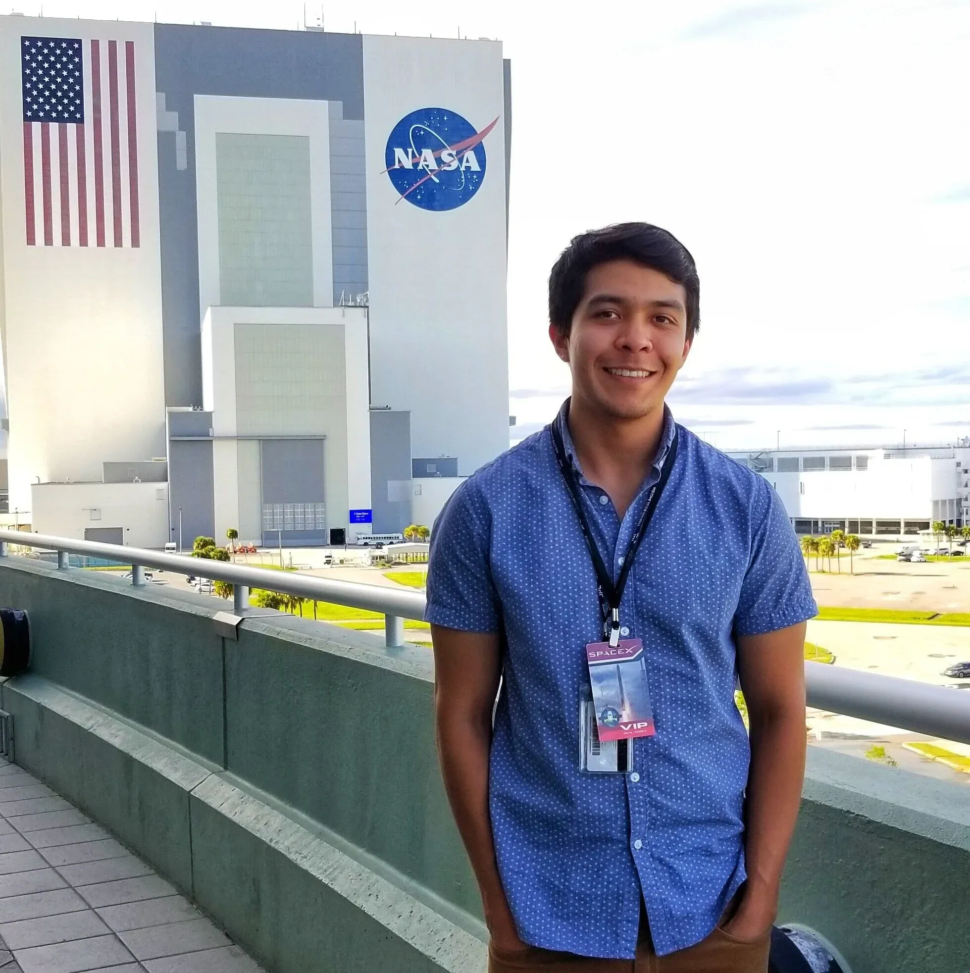 Ivan Cisneros at NASA's Kennedy Space Center.